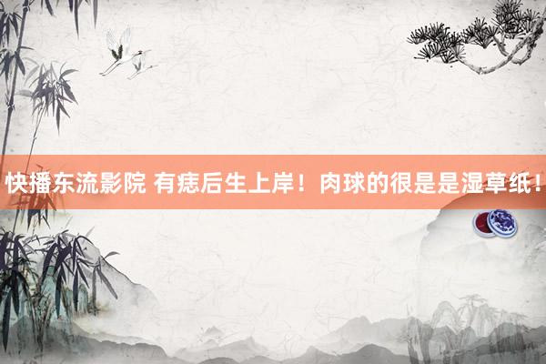 快播东流影院 有痣后生上岸!肉球的很是是湿草纸!