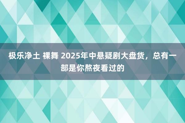 极乐净土 裸舞 2025年中悬疑剧大盘货，总有一部是你熬夜看过的